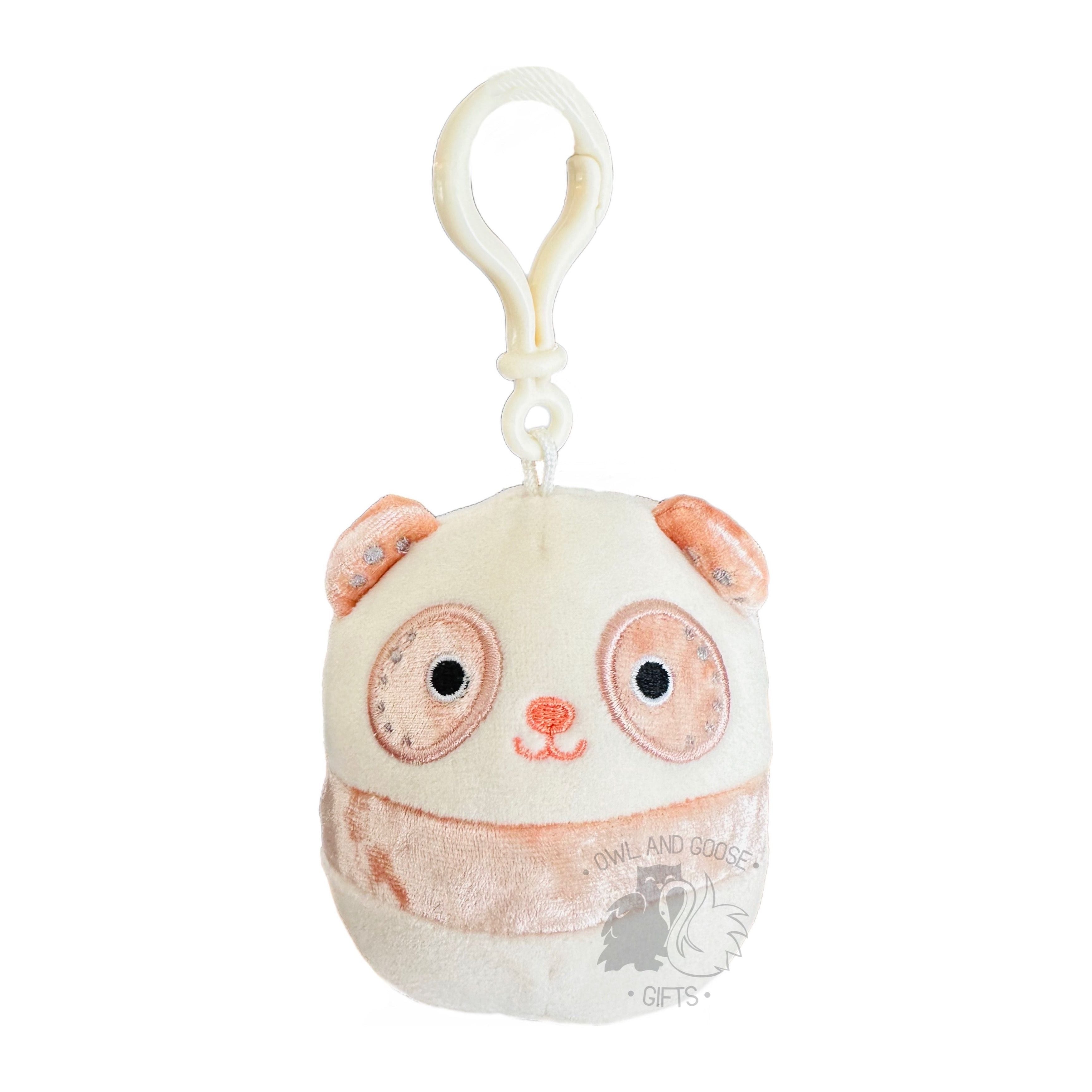 Squishmallow 3.5 Inch Bee the Panda Velvet Squad Plush Clip