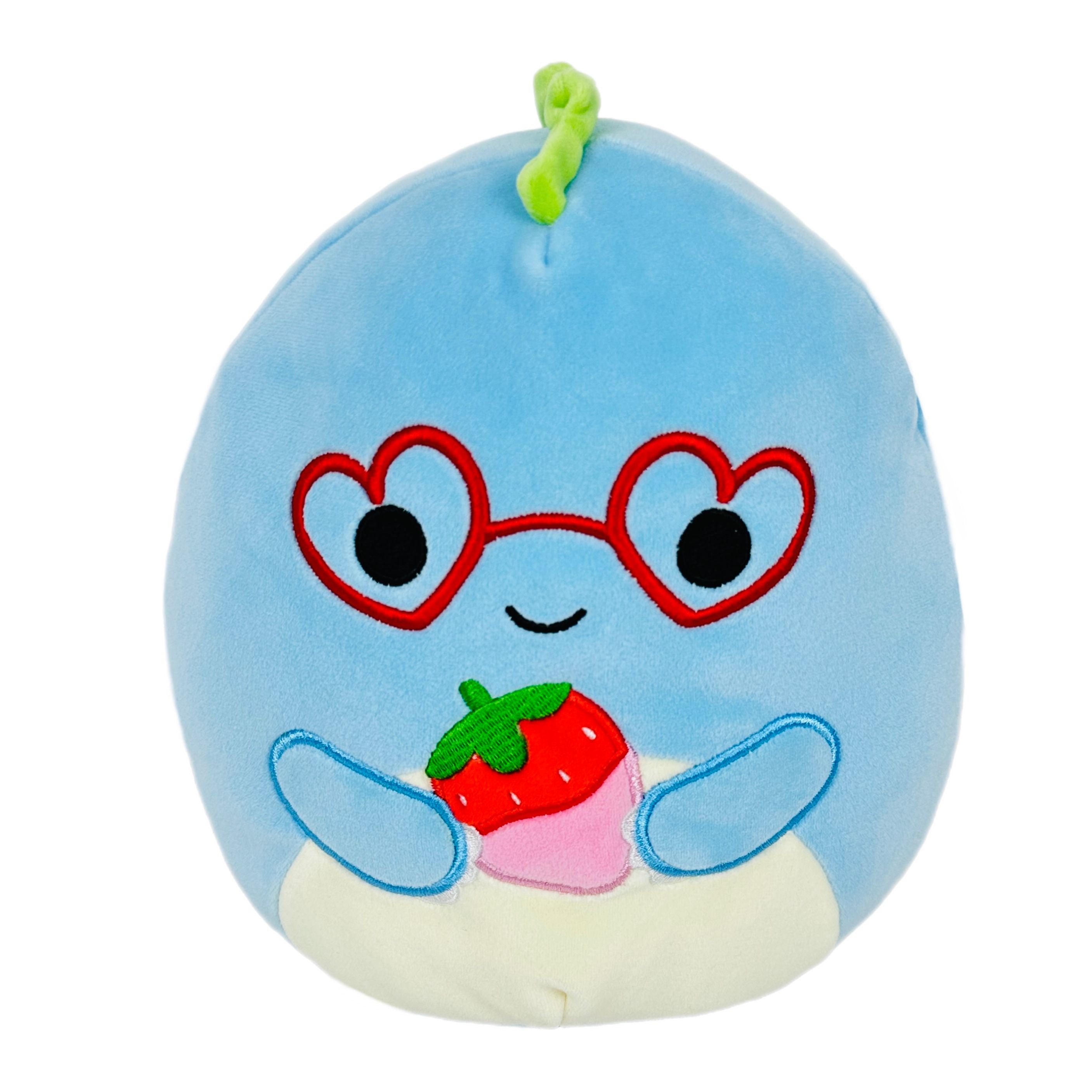 Squishmallow 8 Inch Rashad the Dinosaur with Strawberry Valentine Plush Toy