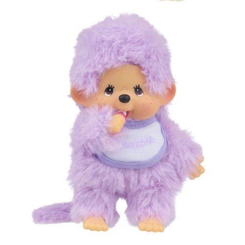 Monchhichi 5.5 Inch Colorful Beanies Plush Doll Toy - PURPLE