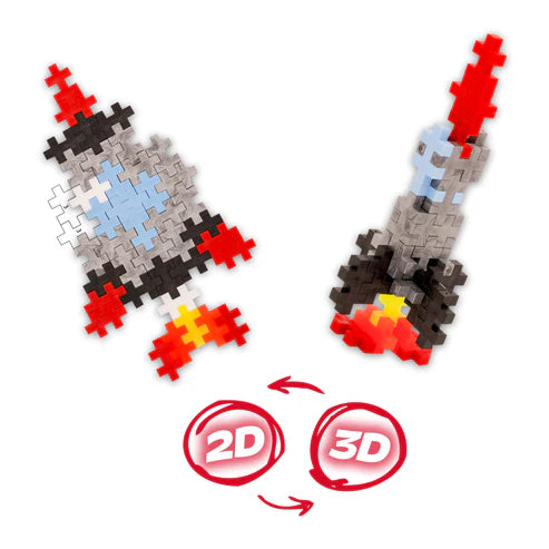 Plus Plus Puzzle By Number Activity Pad - Space - 125 Piece
