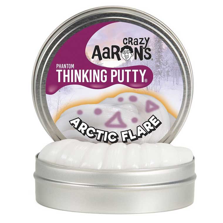 Crazy Aarons Arctic Flare Glowbrights® Full Size 4 Inch Thinking Putty Tin