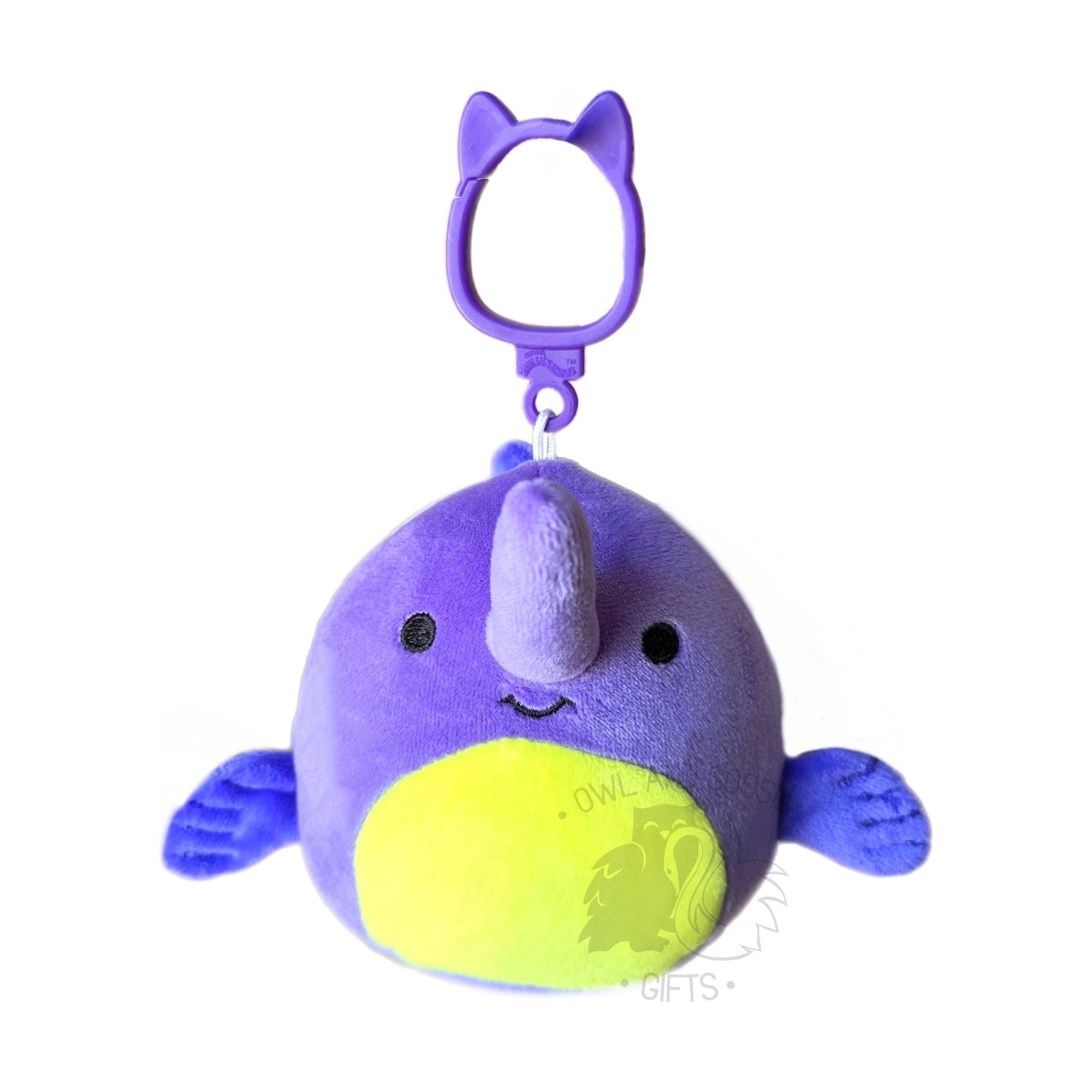 Squishmallow 3.5 Inch Fabriza the Purple Swordfish Plush Clip