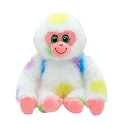 Ty Beanie Babies 8 Inch Flo the Multicolor Monkey Plush Toy