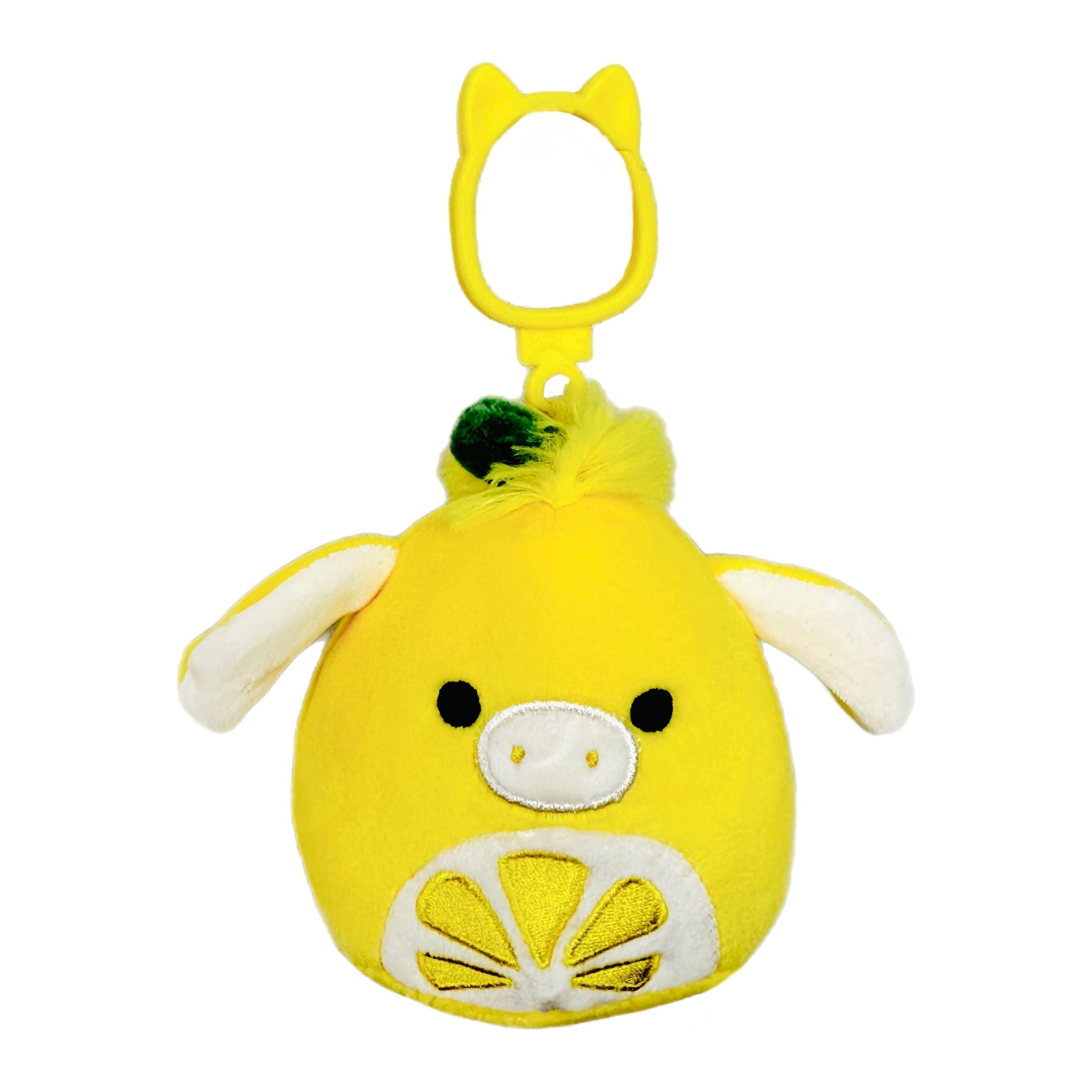 Squishmallow 3.5 Inch Clement the Lemon Donkey Plush Clip