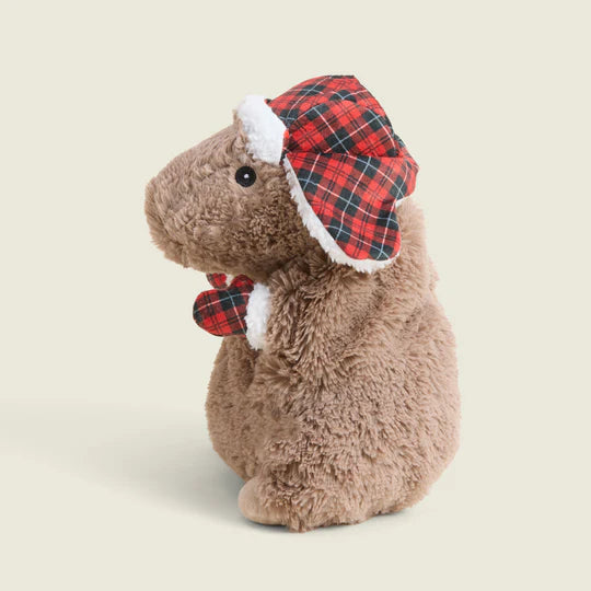 Warmies 13 Inch Cozy Capybara Microwavable Holiday Plush Toy