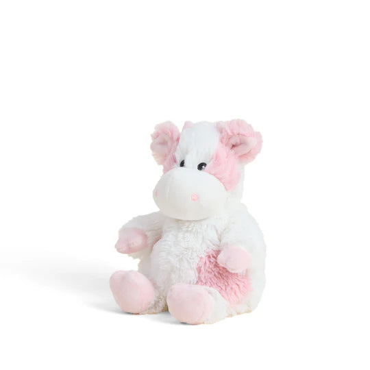 Warmies 9 Inch Junior Strawberry Cow Microwavable Plush Toy