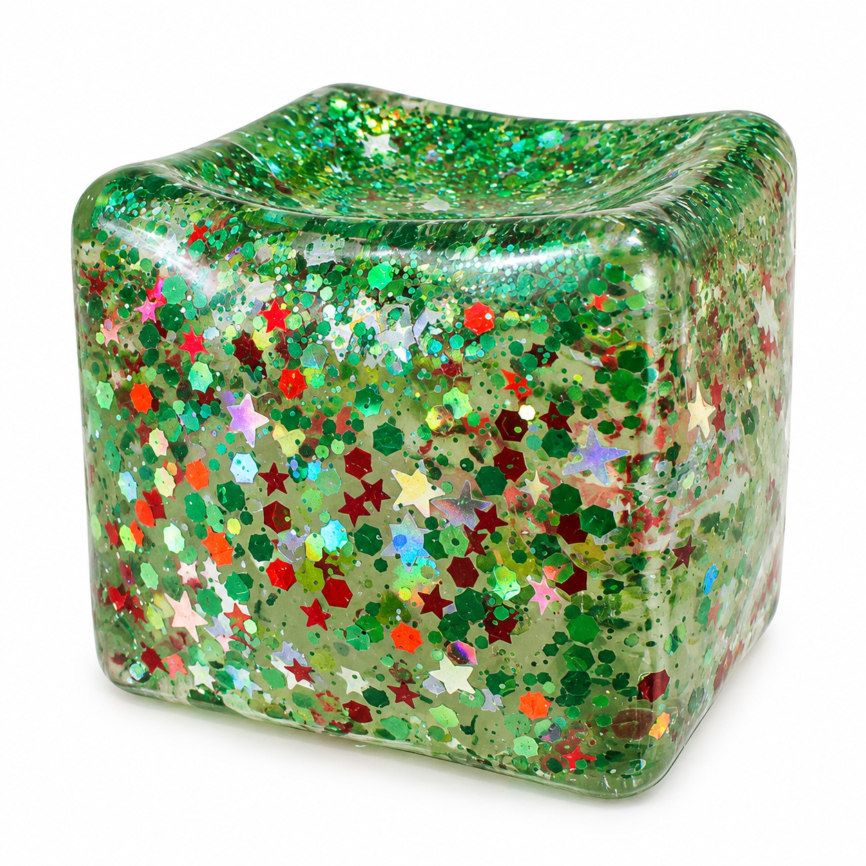 Goolala 2.5 Inch Festive Fidget Cube Holiday Sugar Squishy Slow Rise Sensory Toy - Assorted