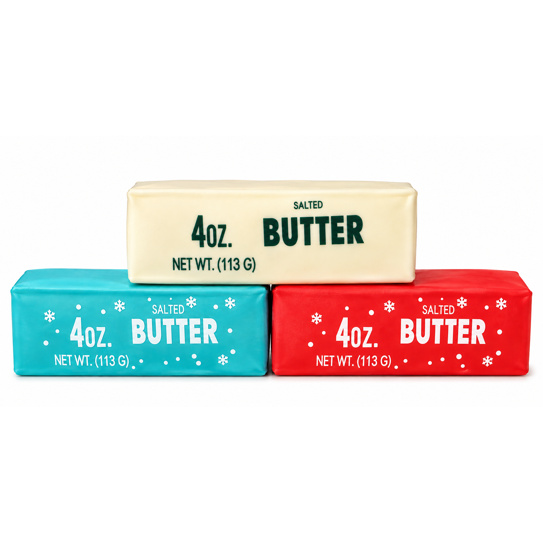 Crunchy Christmas Butter Squishy 5.5 Inch Crunchy ASMR Squishy Sensory Toy - Assorted