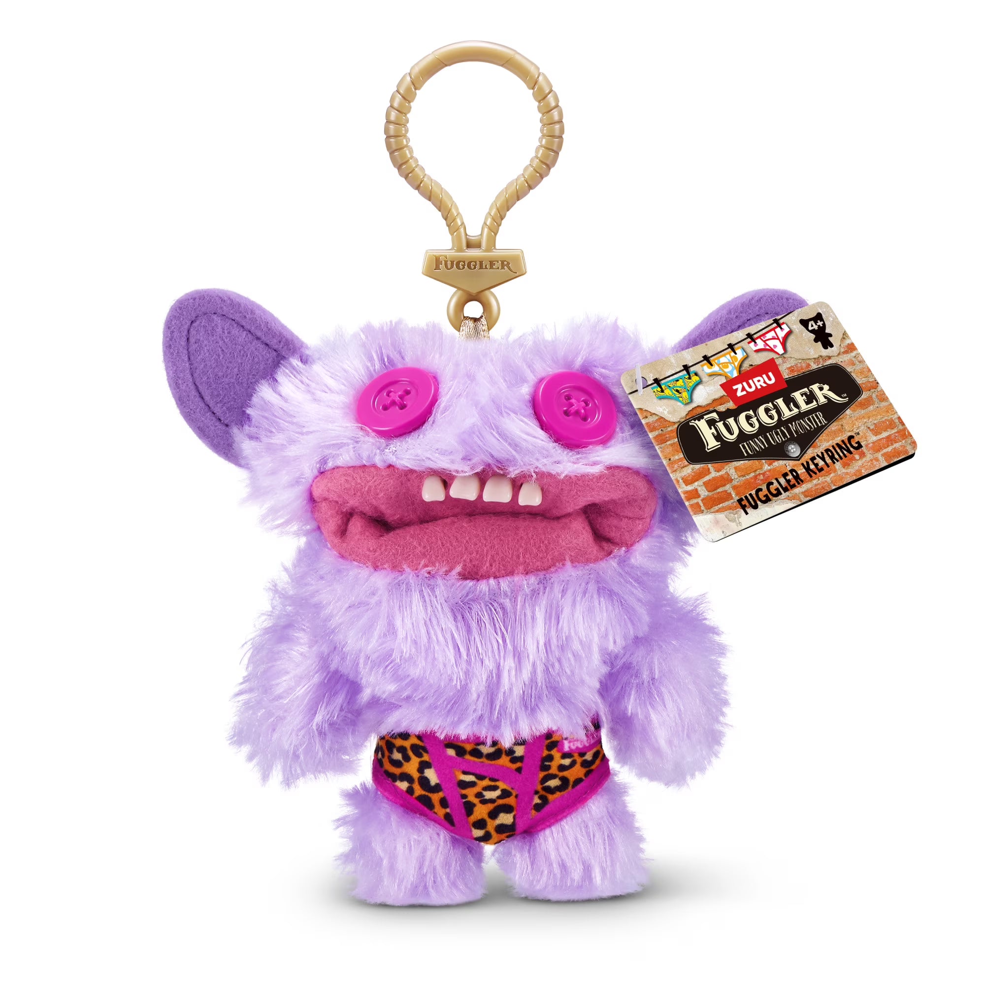 Zuru Fugglers 5 Inch Plush Keyring - Grin Grin