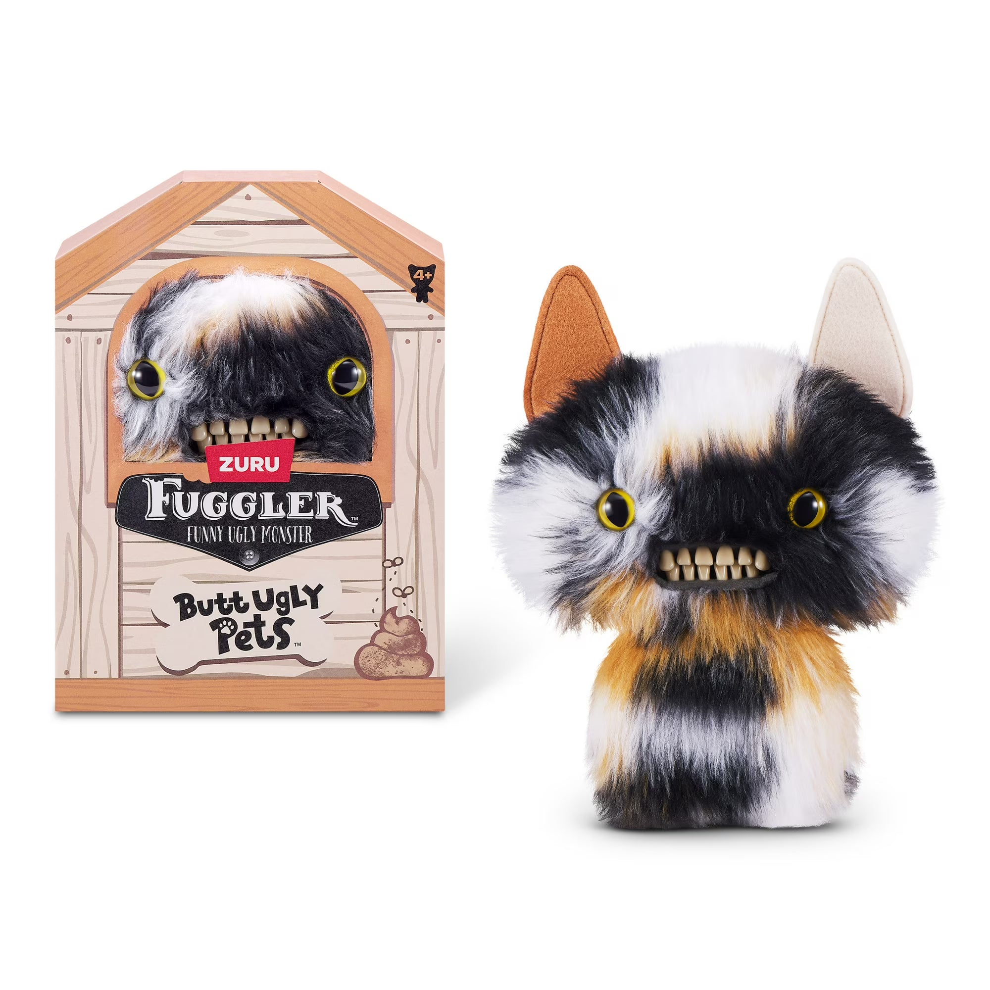 Zuru Fugglers 9 Inch Butt Ugly Pets - Cheezee (Calico Cat)