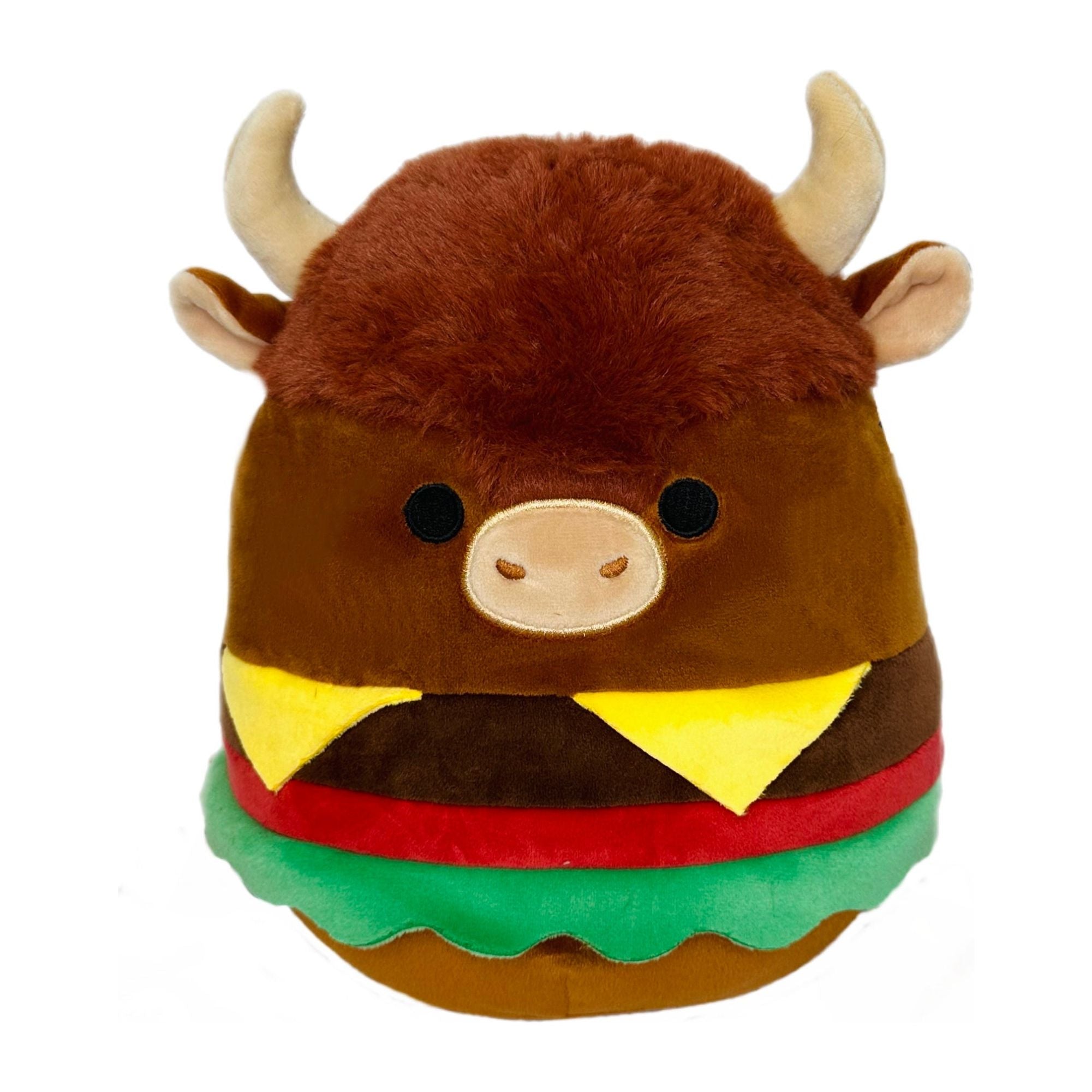 Squishmallow 12 Inch Dunkie the Bison Burger Plush Toy