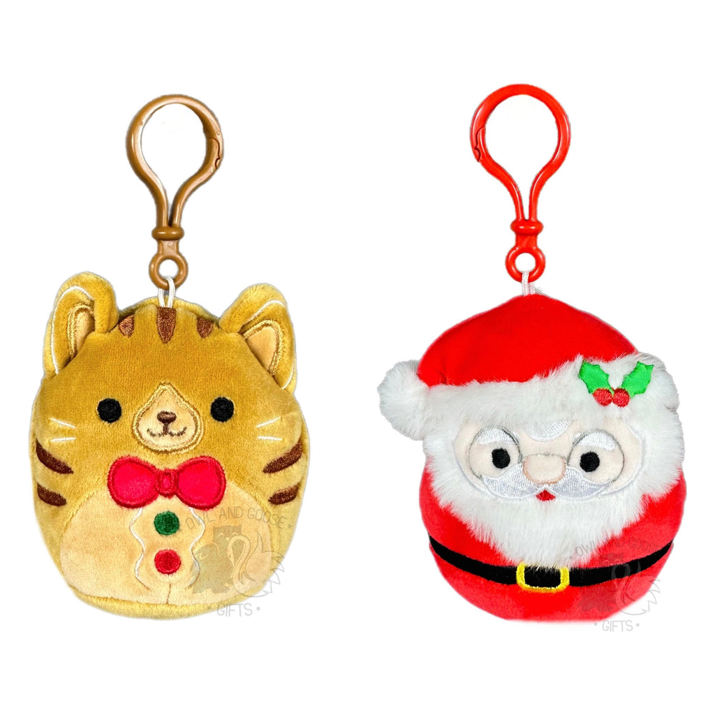 Squishmallow 3.5 Inch Clip Christmas 2 Pack - Jones and Nick