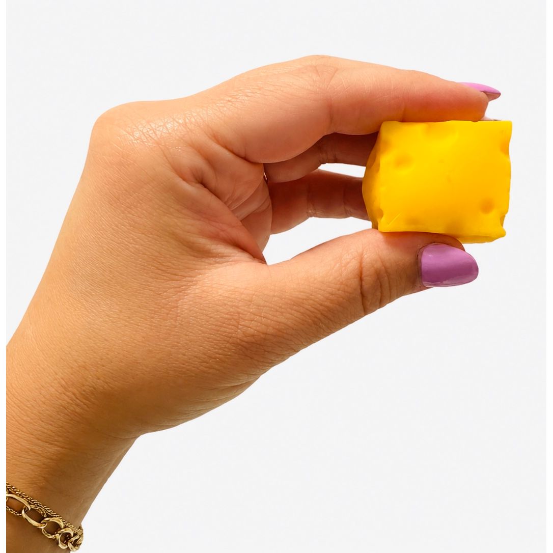 Incredible Play Mini Squishi Cheeze 1.5 Inch Dough Filled Sensory Toy