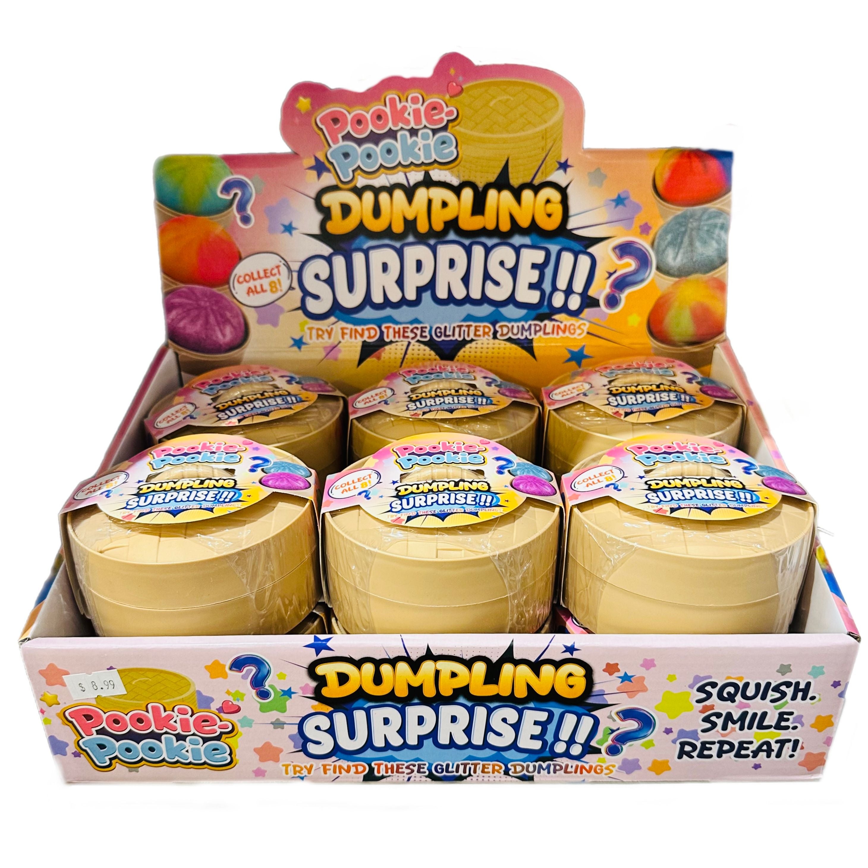 Pookie Pookie Dumpling RAINBOW - 3.5 Inch Surprise Squishy Sensory Toy