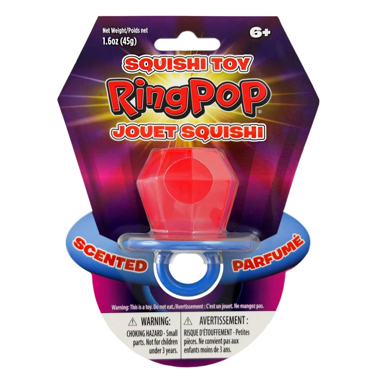 Ring Pop Squishy Squeeze Fidget Toy - Scented, Assorted Colors