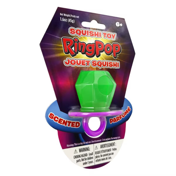 Ring Pop Squishy Squeeze Fidget Toy - Scented, Assorted Colors
