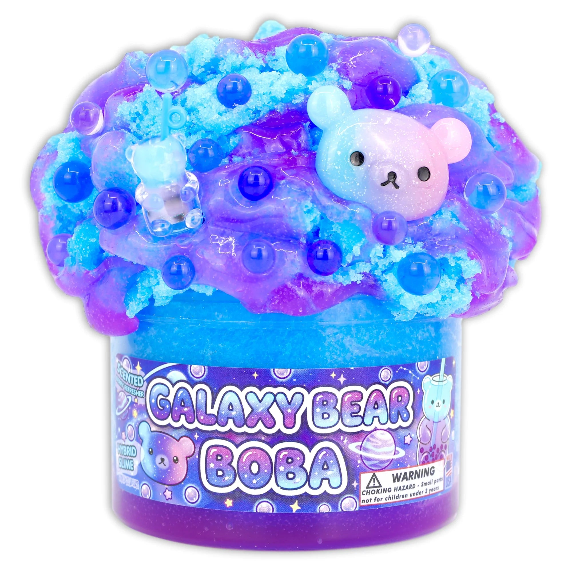 Dope Slimes 8 oz Galaxy Boba Bear Slime
