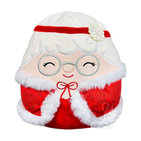Squishmallow 12 Inch Nicolette the Mrs. Claus with Headband and Cape Christmas Plush Toy