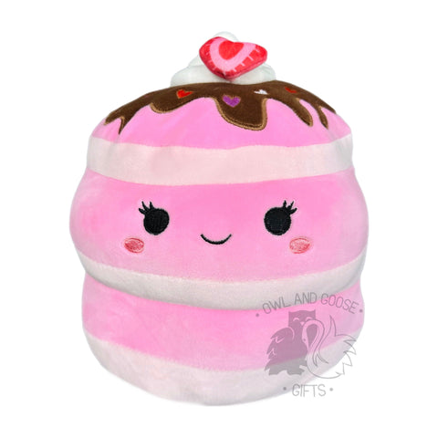 Squishmallow 5 Inch Shelly the Strawberry Pancake Valentine Plush Toy