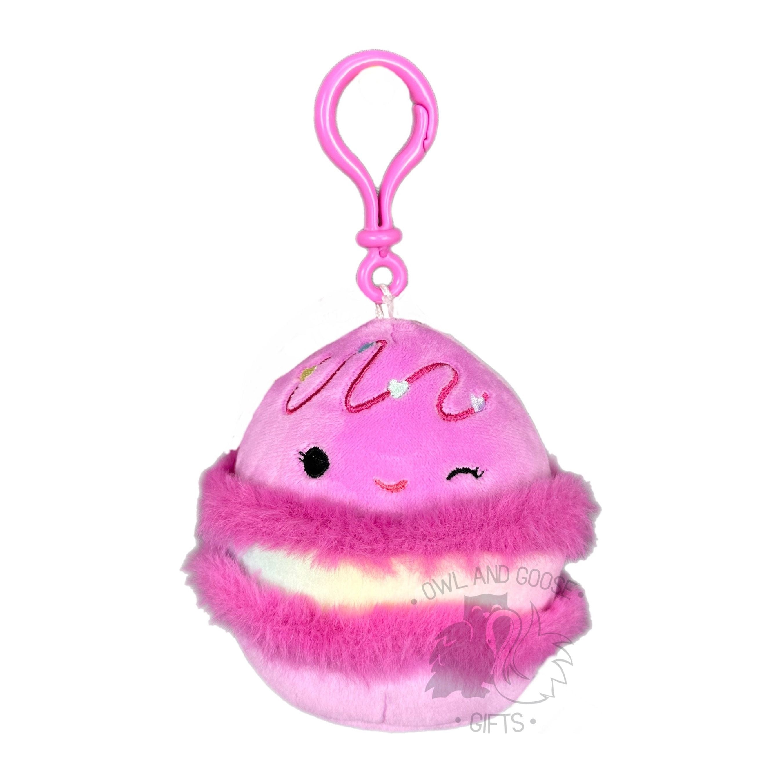 Squishmallow 3.5 Inch Middy the Macaron Valentine Plush Clip