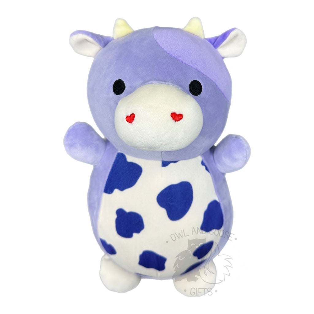 Squishmallow 14 Inch Bubba the Purple Cow Valentine Hug Mees Plush Toy