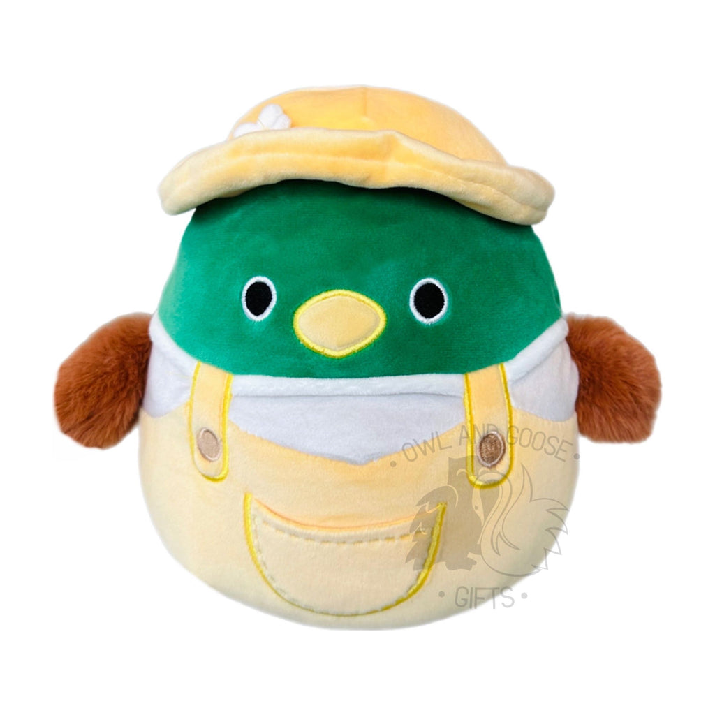 Squishmallow 5 Inch Avery the Duck in Overalls Easter Plush Toy