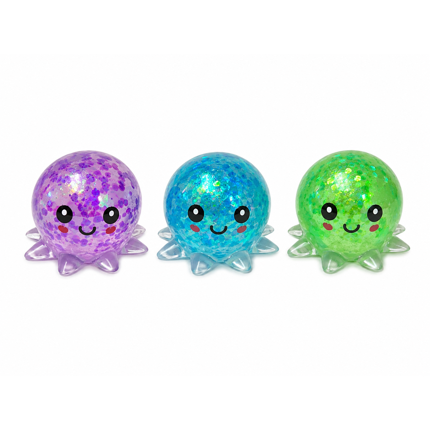 Sugar Gel Squishy 2.5 Inch Octopus Maltose Filled Sensory Toy - Assorted