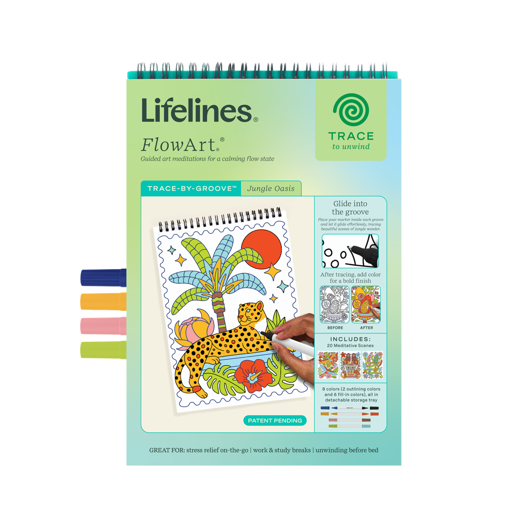 Lifelines FlowArt Trace-By-Groove - Jungle Oasis - Meditative Art