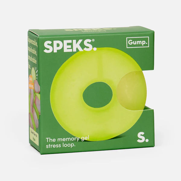Speks Gump Loop Squish Ball Fidget Toy - Algae