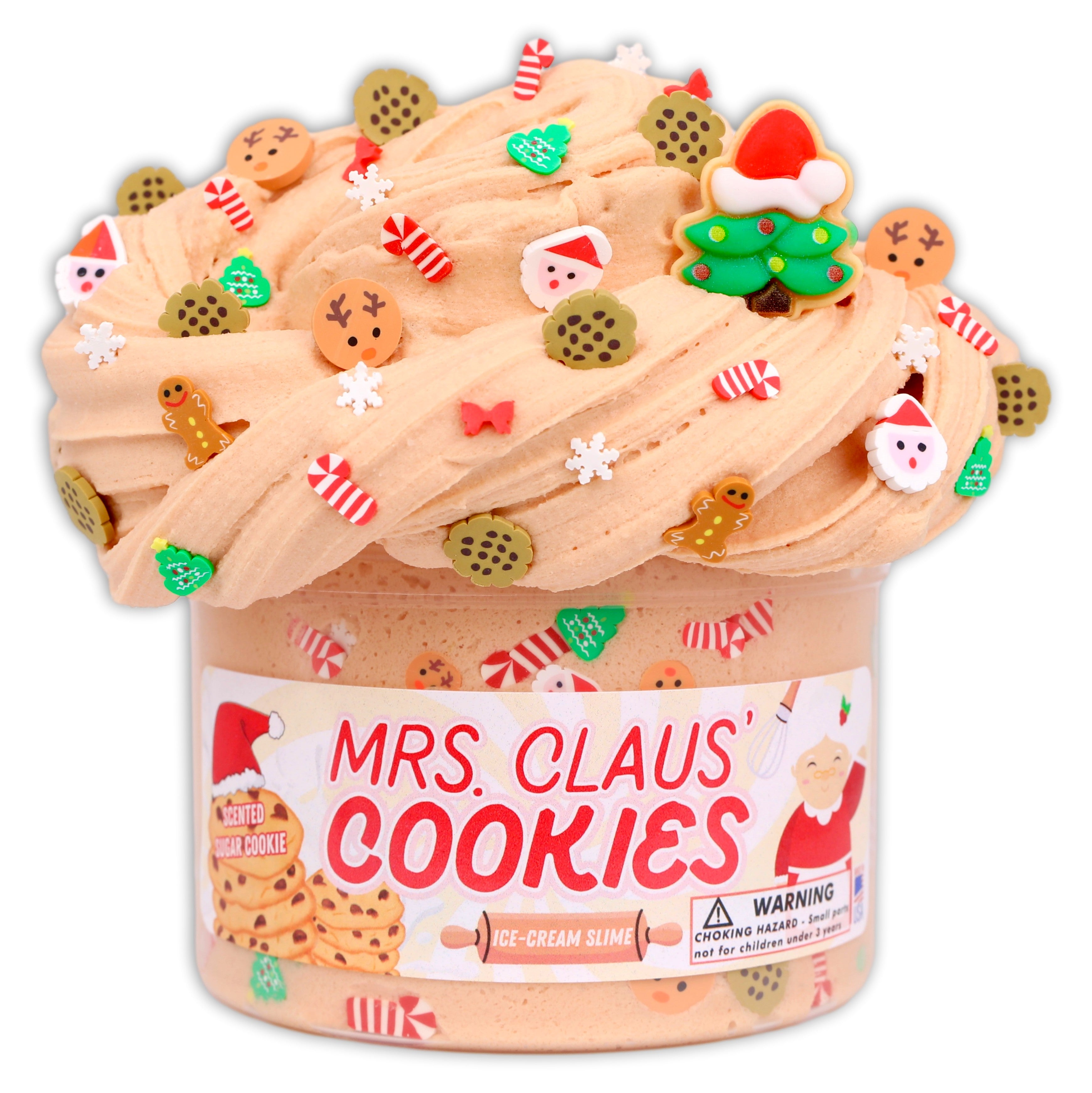 Dope Slimes 8 oz Mrs. Claus' Cookies Holiday Slime