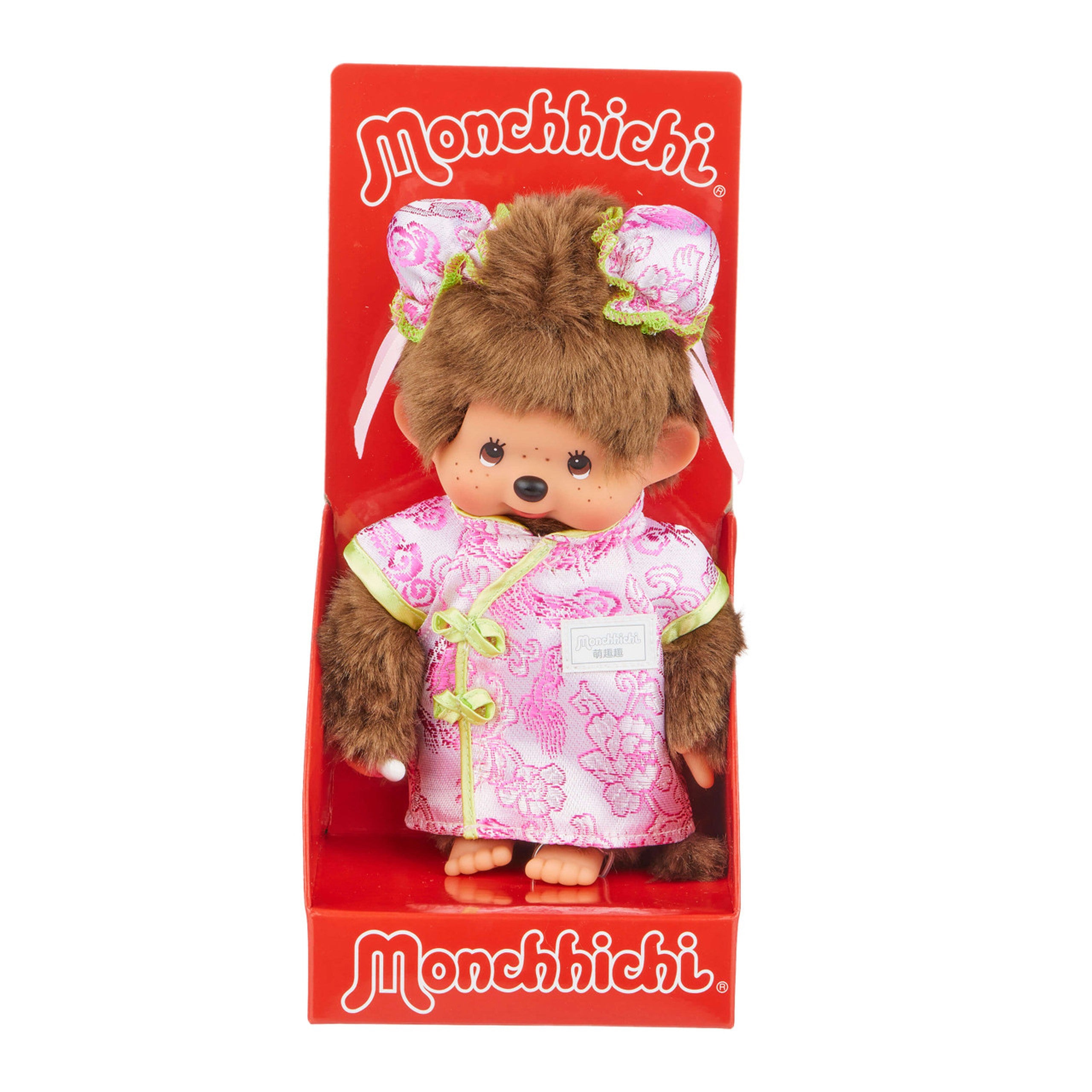 Monchhichi 8 Inch China Dress Girl Plush Toy