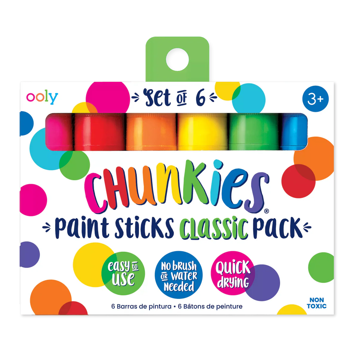 Ooly Chunkies: Paint Sticks Classic Pack (Set of 6)