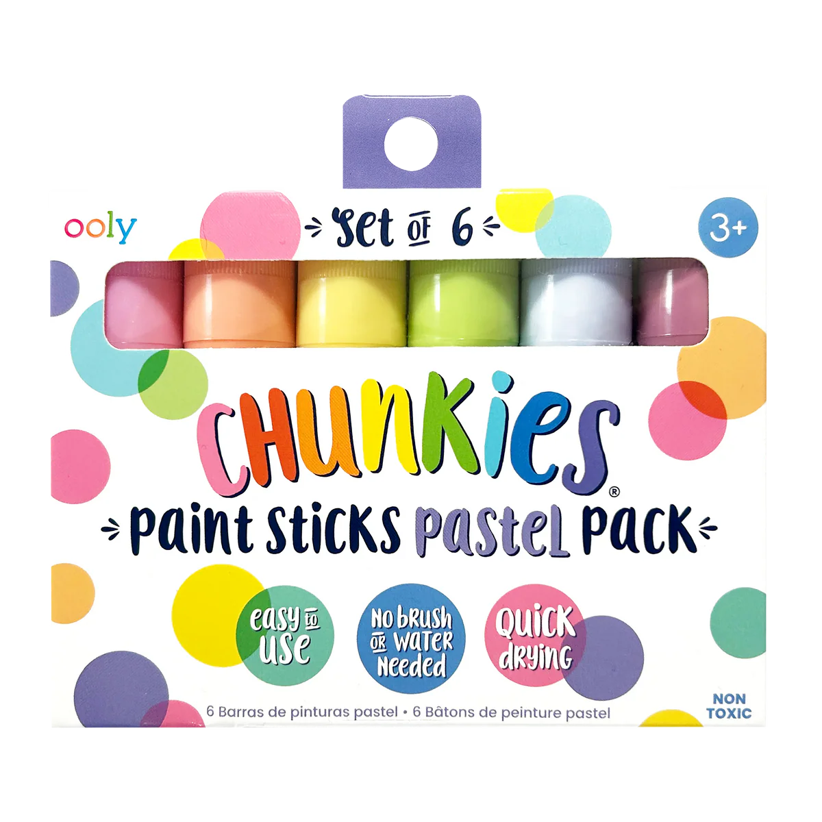 Ooly Chunkies: Paint Sticks Pastel Pack (Set of 6)
