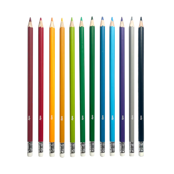 Ooly Un-Mistake-ables: Erasable Colored Pencils (Set of 12)