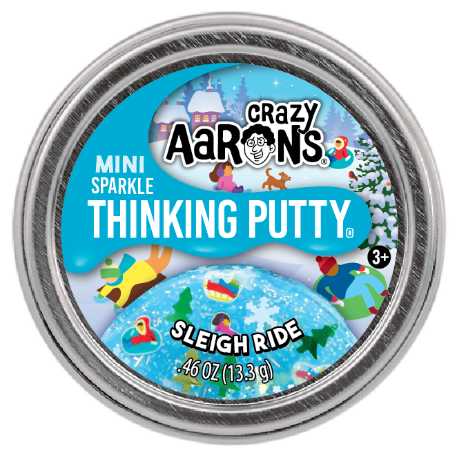 Crazy Aarons Sleigh Ride Mini 2 Inch Thinking Putty Tin