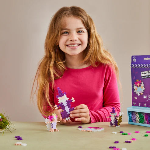 Plus Plus Puzzle By Number Activity Pad - Enchanted Forest - 125 Piece
