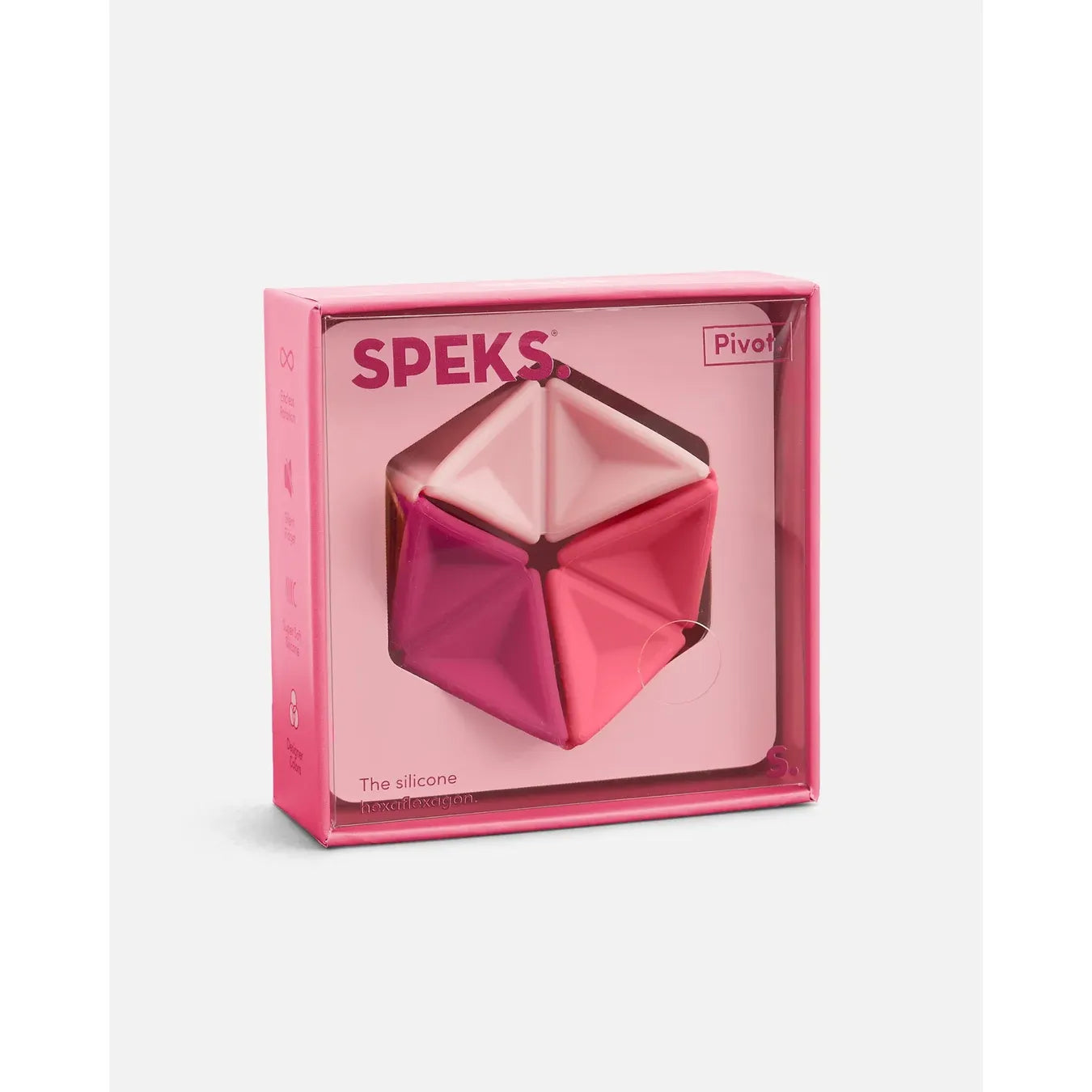 Speks Pivot Silicone Sensory Fidget Toy - Magenta