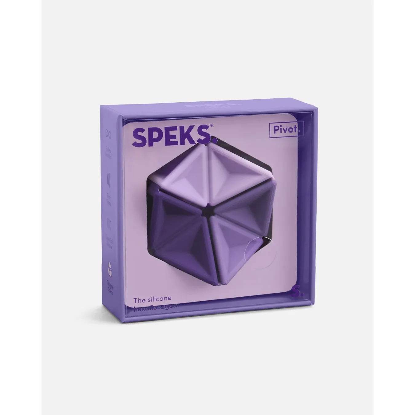 Speks Pivot Silicone Sensory Fidget Toy - Violet