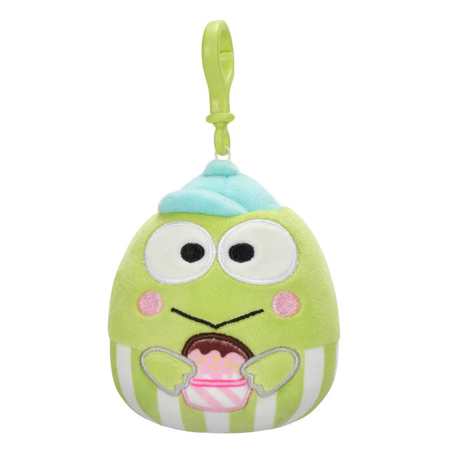 Squishmallow 3.5 Inch Sanrio Food Truck Keroppi Plush Clip