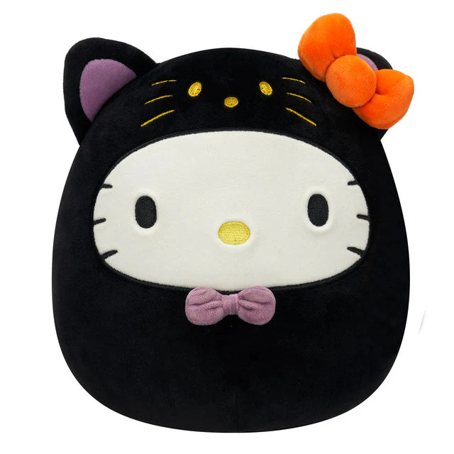 Squishmallow 8 Inch Hello Kitty Black Cat Halloween Sanrio Plush Toy