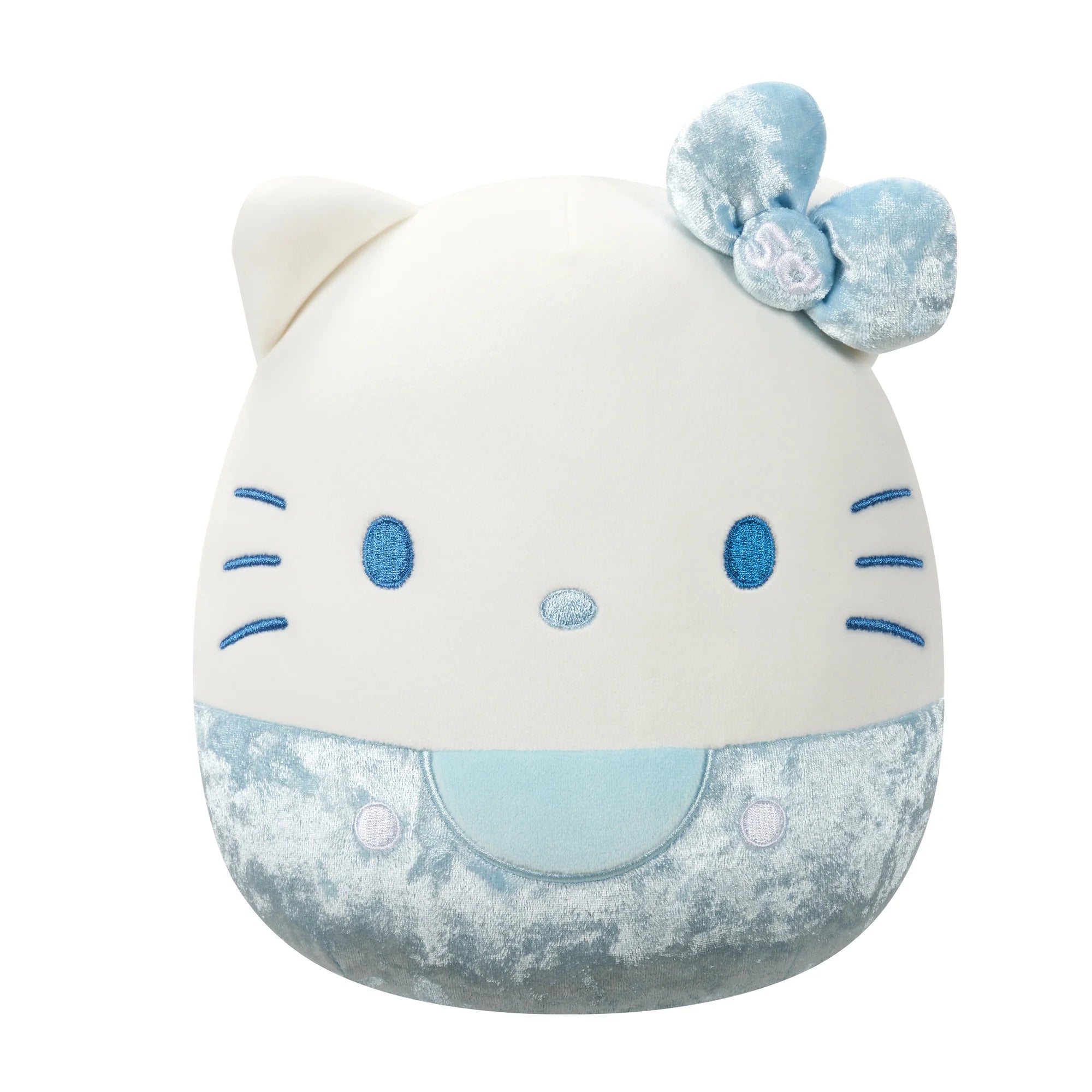 Squishmallow 8 Inch Hello Kitty 50th Anniversary Blue Velvet Sanrio Plush Toy