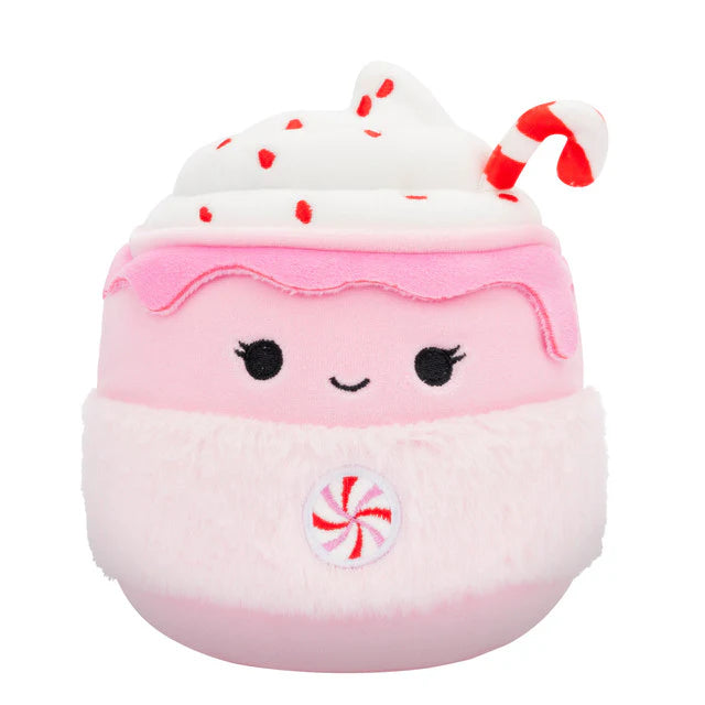 Squishmallow 5 Inch Ethel the Peppermint Latte Christmas Plush Toy