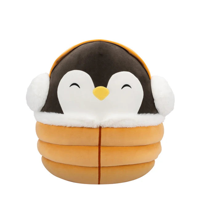 Squishmallow 12 Inch Luna the Penguin with Yellow Puffer Jacket Christmas Plush Toy