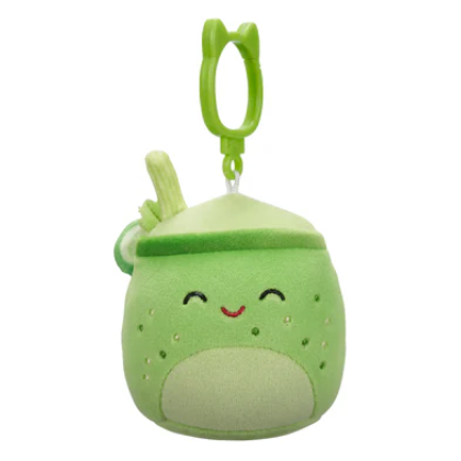 Squishmallow 3.5 Inch Townes the Green Juice Plush Clip