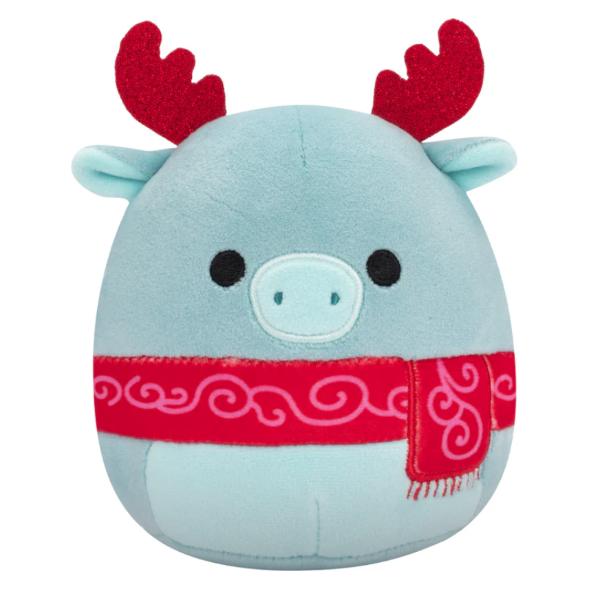 Squishmallow 8 Inch Wyndmoor the Moose Christmas Plush Toy