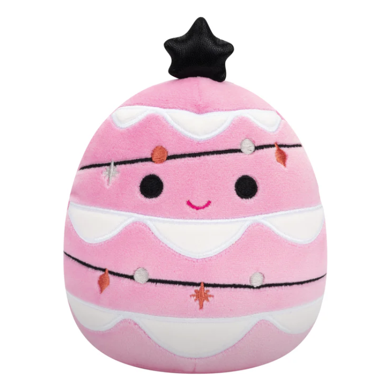 Squishmallow 8 Inch Carrigan the Pink Tree Christmas Plush Toy