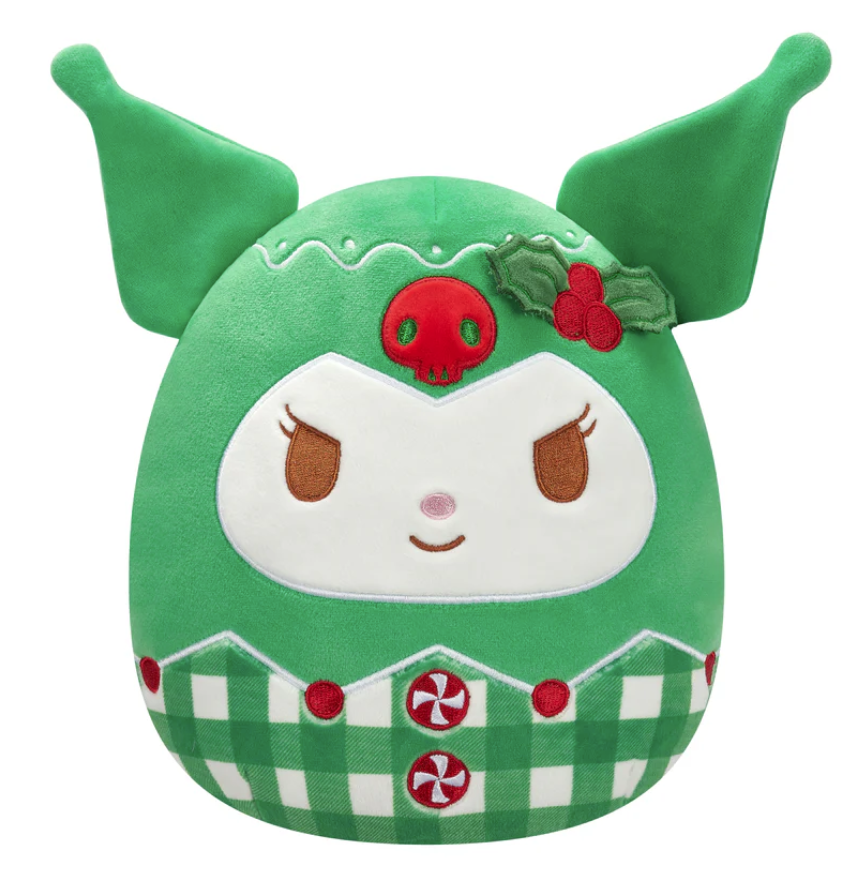 Squishmallow 8 Inch Kuromi Christmas Sanrio Plush Toy