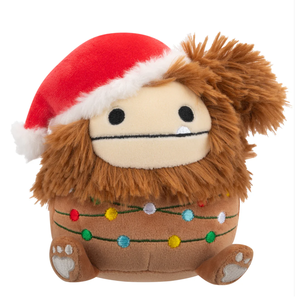 Squishmallow 8 Inch Benny the Bigfoot with Lights Christmas Plush Toy