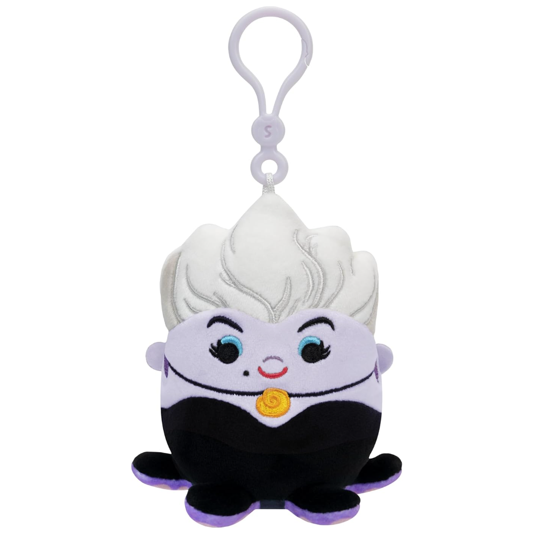 Squishmallow 3.5 Inch Ursula Disney Villains Plush Clip