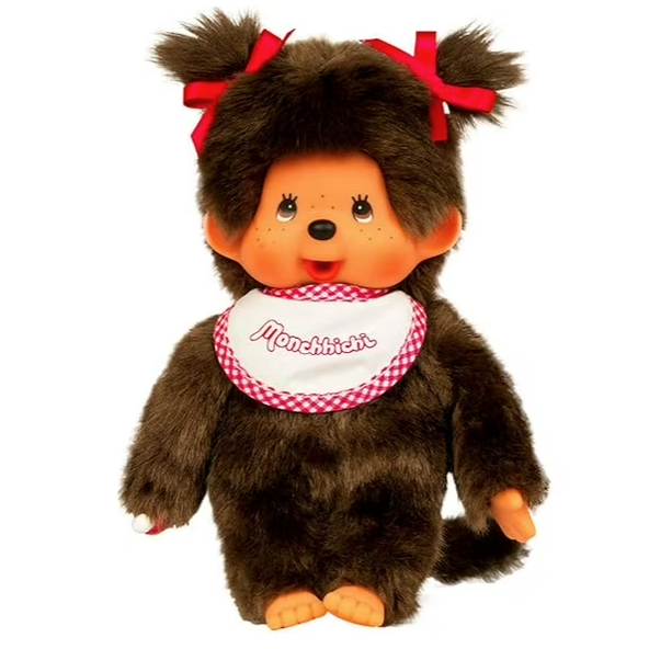 Monchhichi 8 Inch Classic Girl Plush Toy - Pink